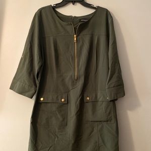 Olive green dress